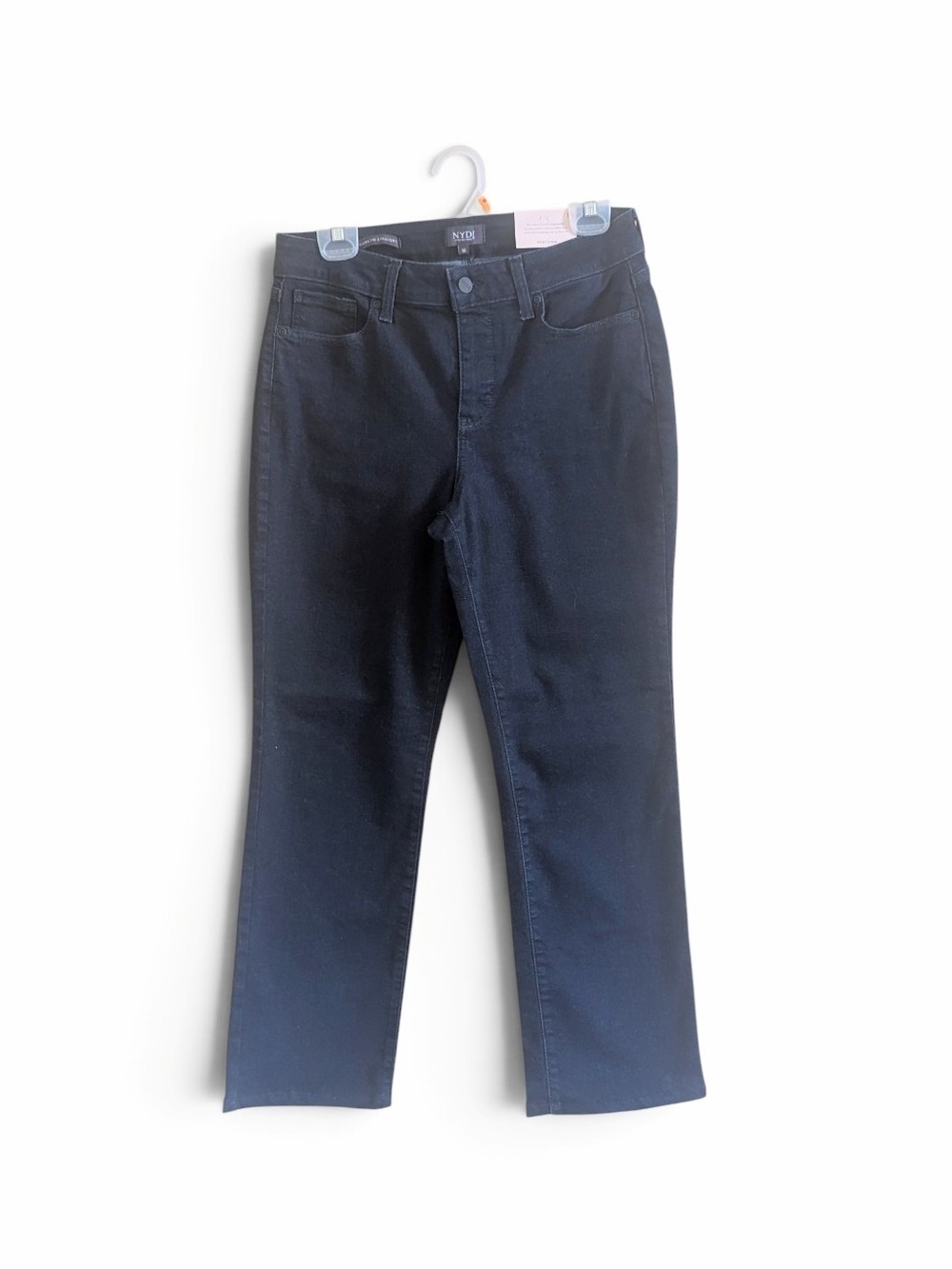 NWT NYDJ Marilyn Staight Leg Jeans Dark Wash Rinse Sz 10